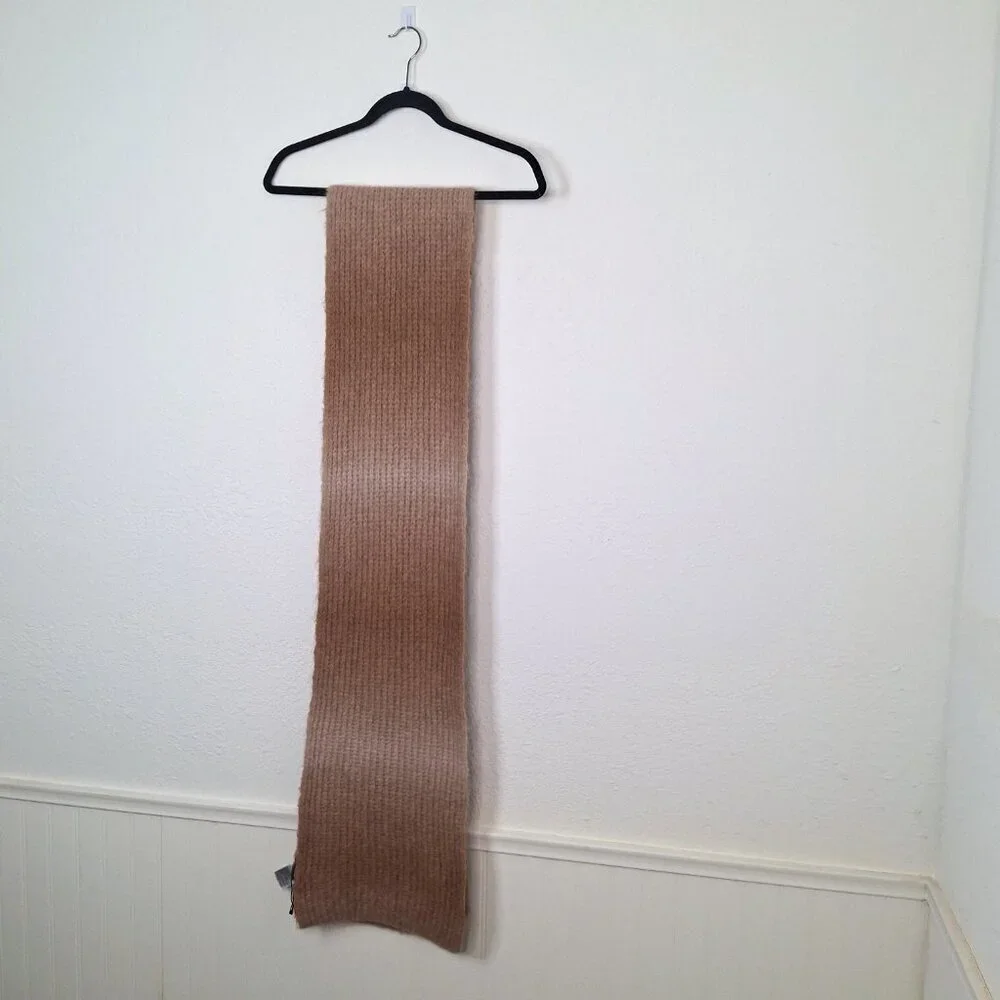Banana Republic Alpaca Scarf 89 X 11.5 Chunky Oversized Ombre Neutral Minimalist
